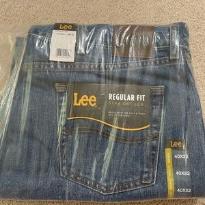 Mens Lee Jeans 40x32 Regular Fit Straight Leg